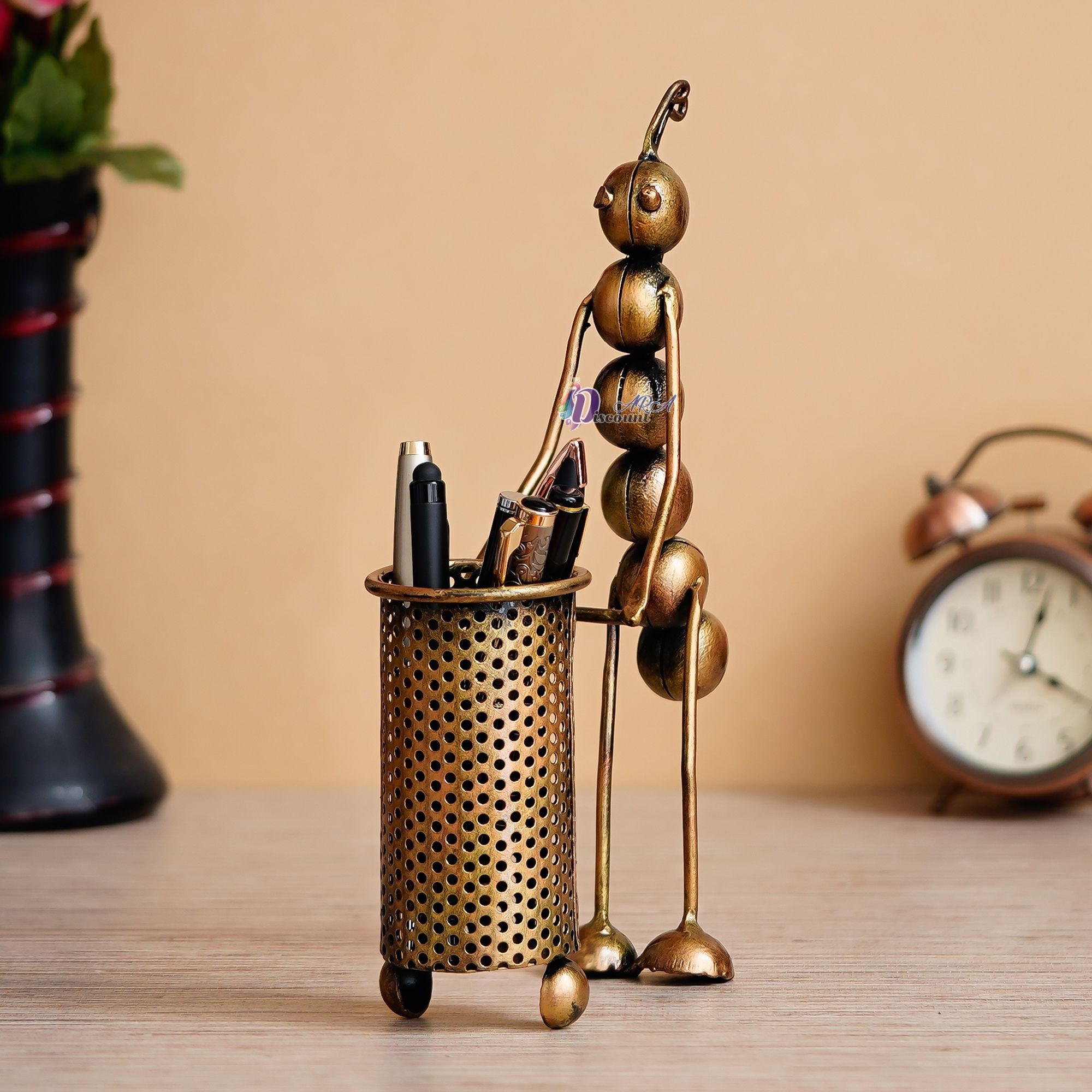 Antique Ant Pen Holder For Office / Table Decoration-1