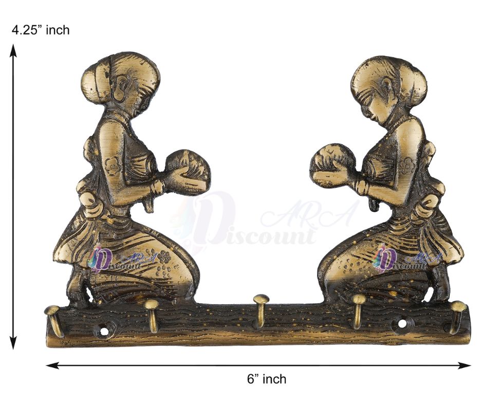 Antique Lady Key Holder For Home Decoration-3