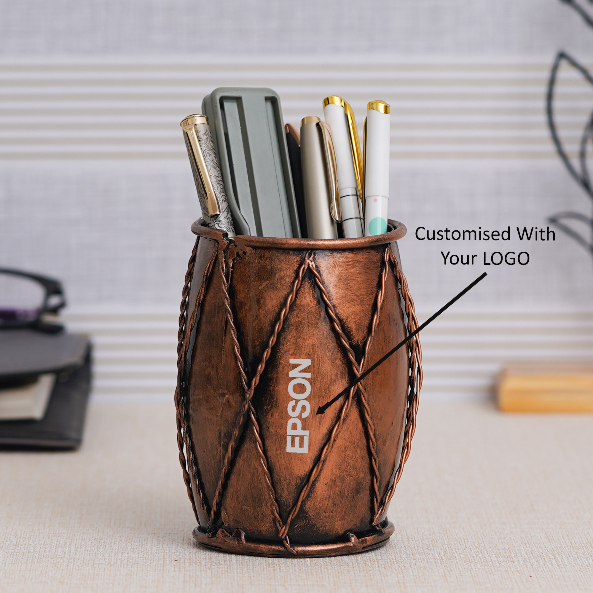 Antique Pen Holder / Pencil Holder For Office Use