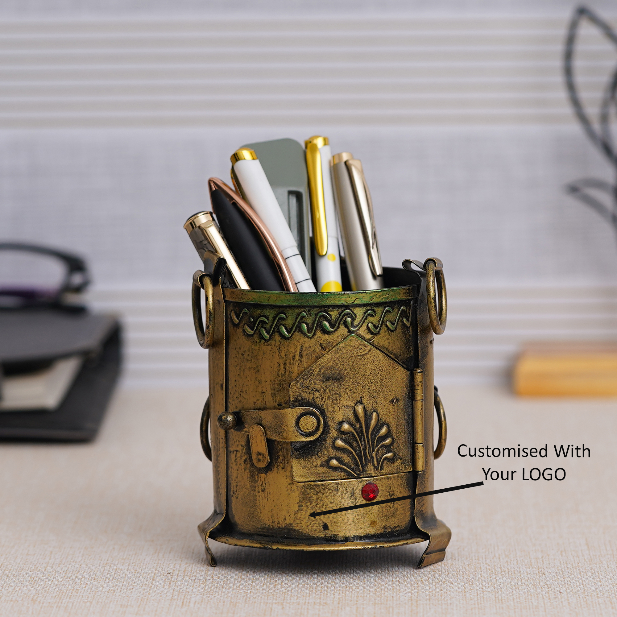 Antique Sigadi Pen Holder for Office Use