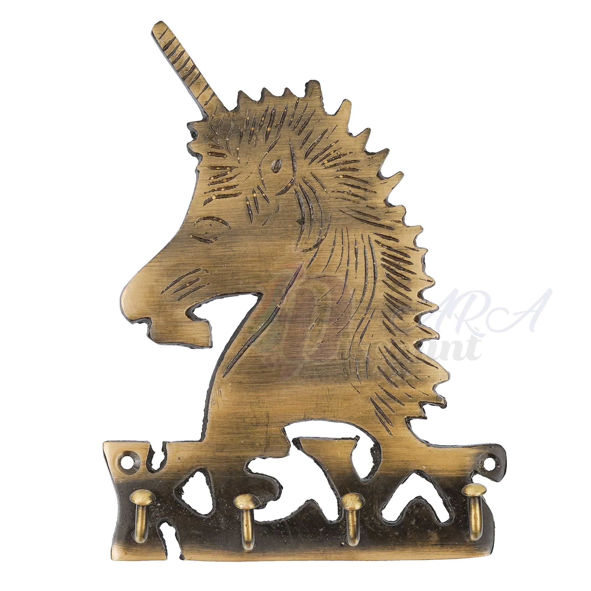 Unicorn Brass Key holder For Home Decoration-2
