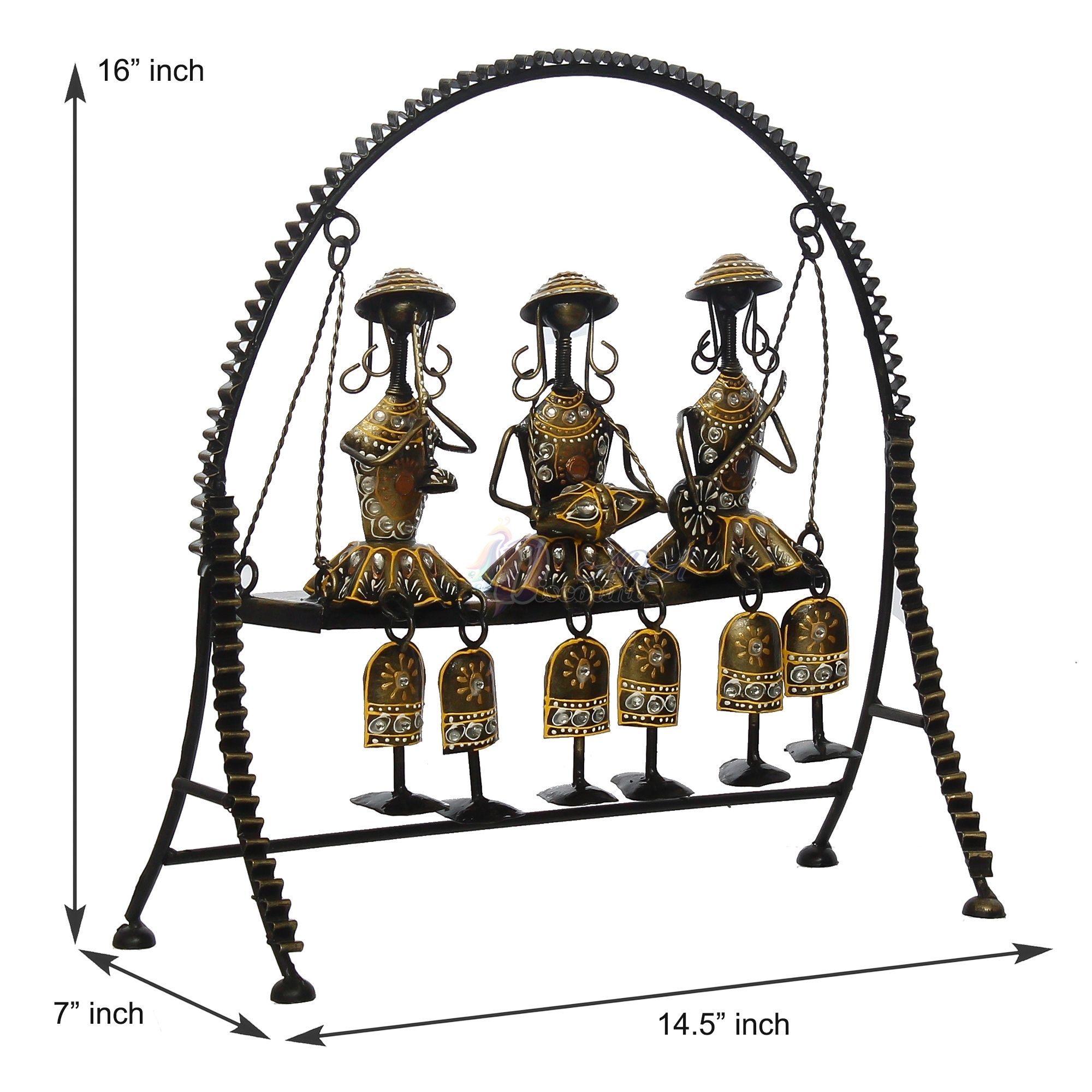 Antique Doll Musician Table Decor Items-3