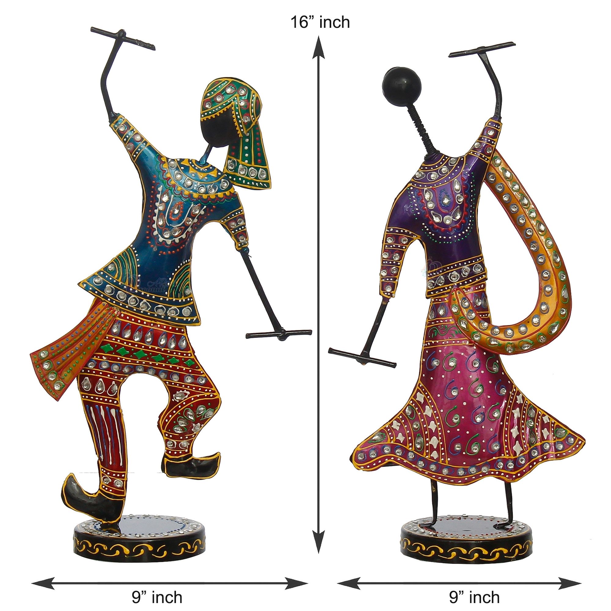 Dandiya Lady Showpiece For Home Decoration Item-2