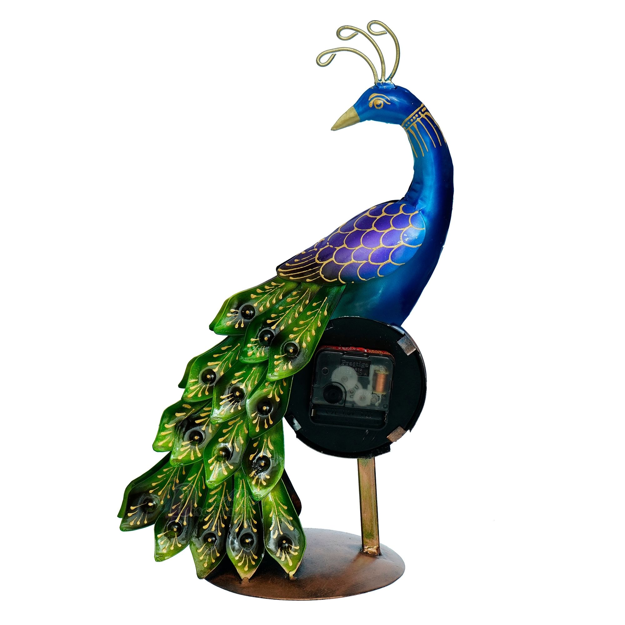 Peacock Clock Table Decor Items For Home Decoration-4