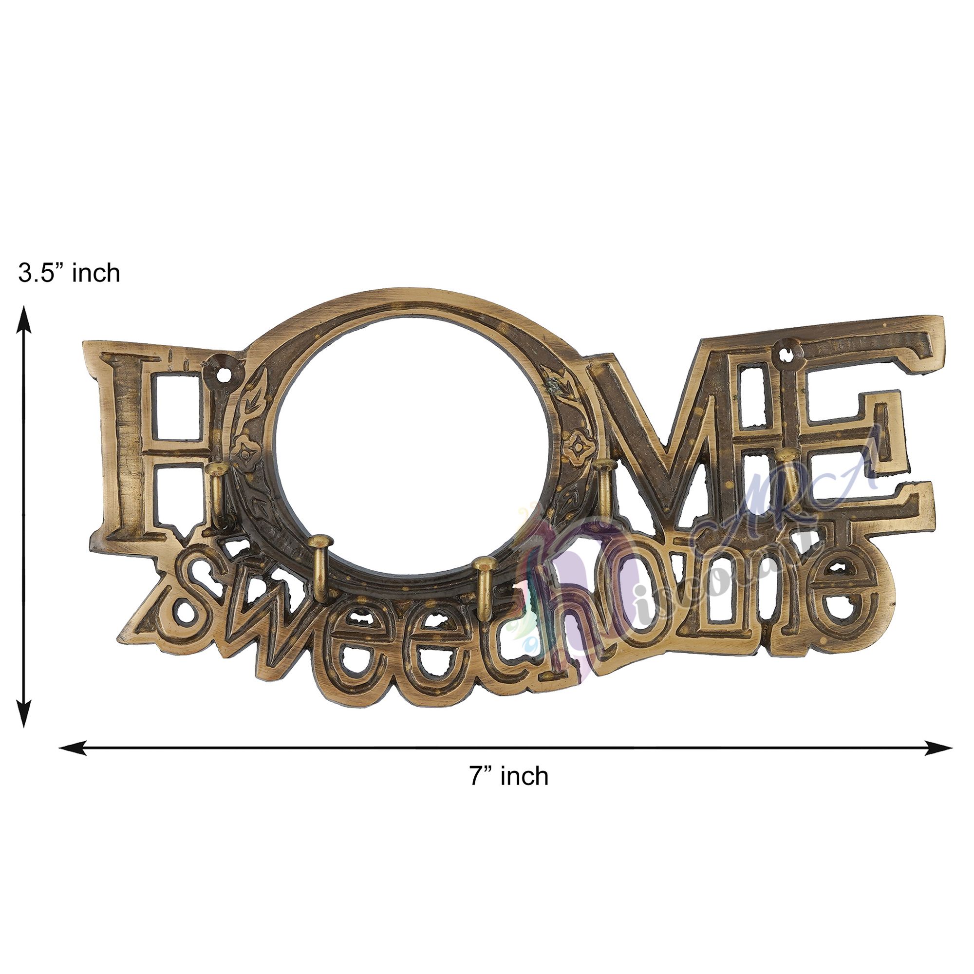 Antique Brass Home Key Holder-3