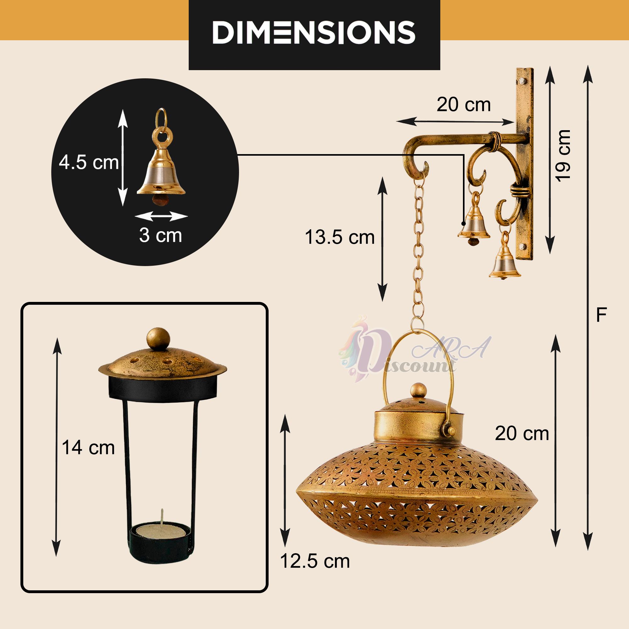 Degachi Style Hanging Tealight Candle Holder-4