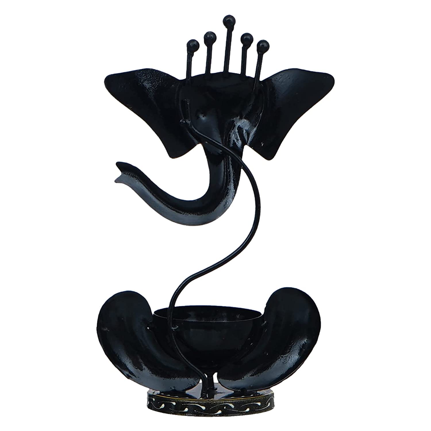 Lord Ganesha Tealight Holder / Ganpati Diya / Gift Items-4