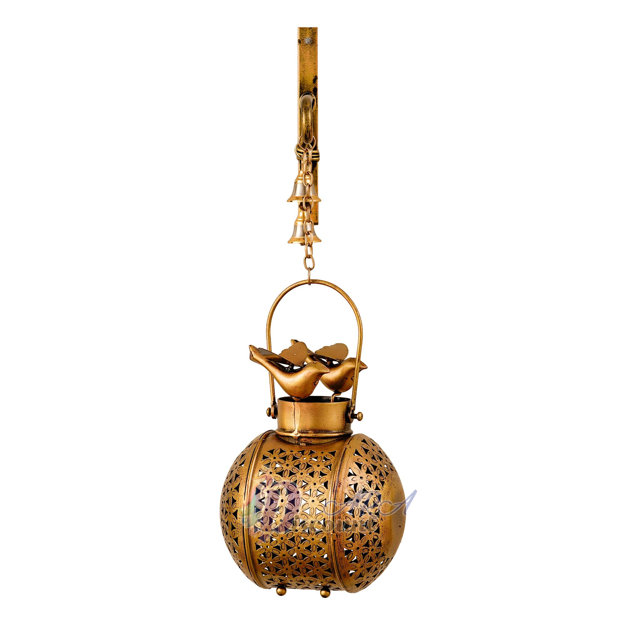 Bird laltern Hanging Tealight Candle Holder / Wall Hanging Tealight Holder-3