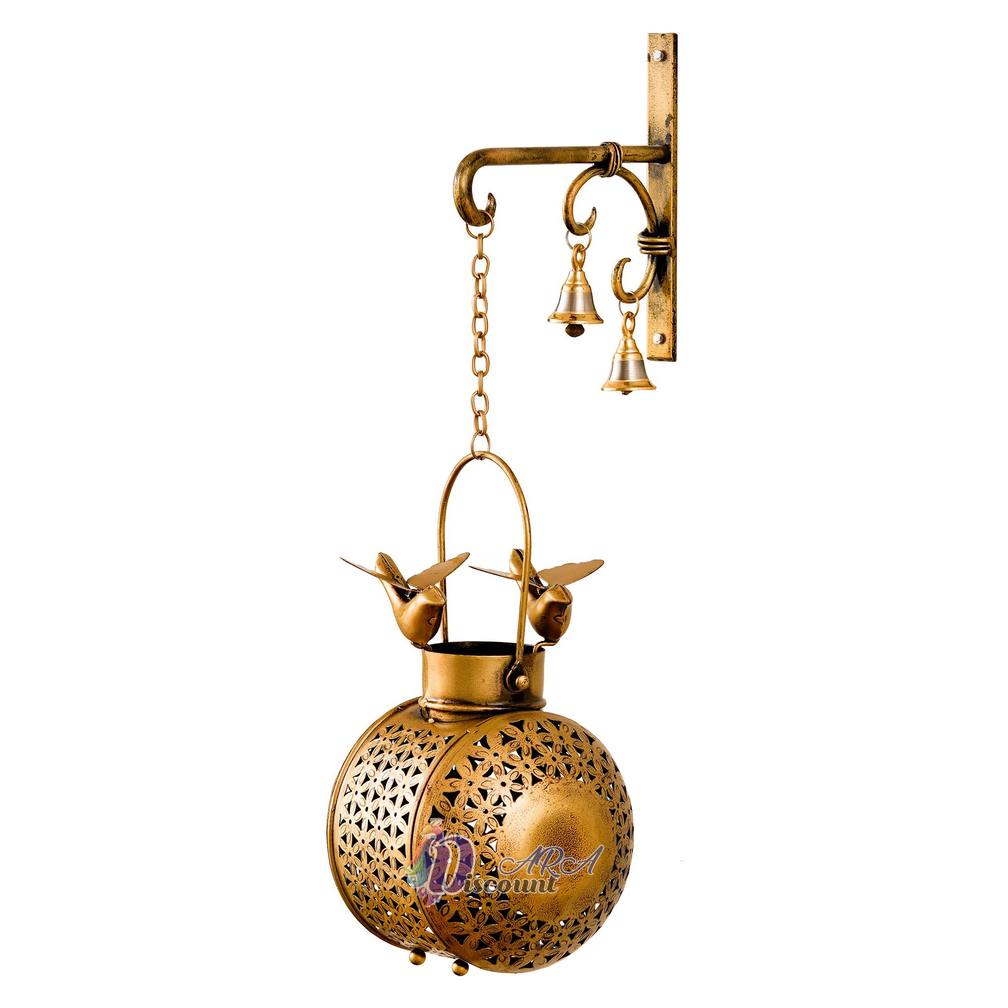 Bird laltern Hanging Tealight Candle Holder / Wall Hanging Tealight Holder-2