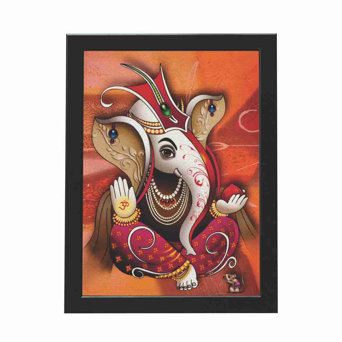 Lord Ganesha Wall Frame For Home Decoration / Ganpati Photo Frame For Wall