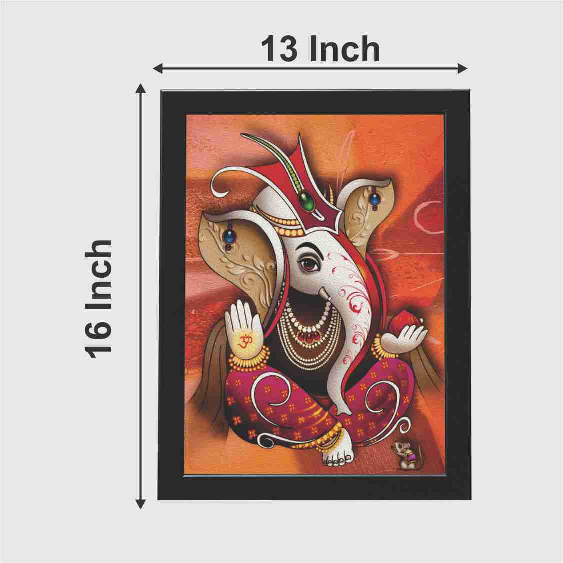 Lord Ganesha Wall Frame For Home Decoration / Ganpati Photo Frame For Wall-3