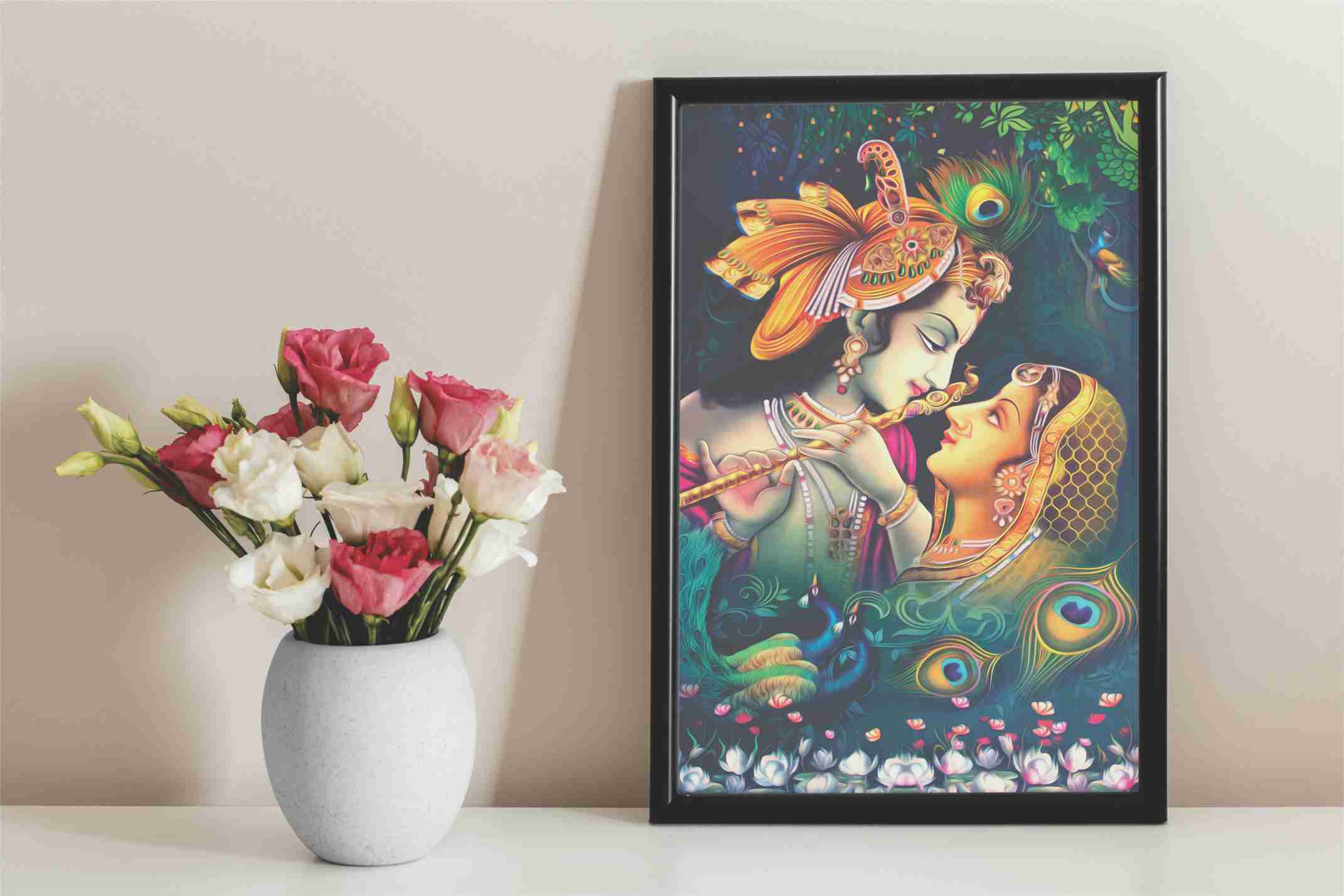 Radha Krishna Wall Photo Frame-3