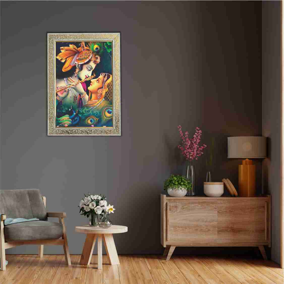 Radha Krishna Wall Photo Frame For Home Decor-2