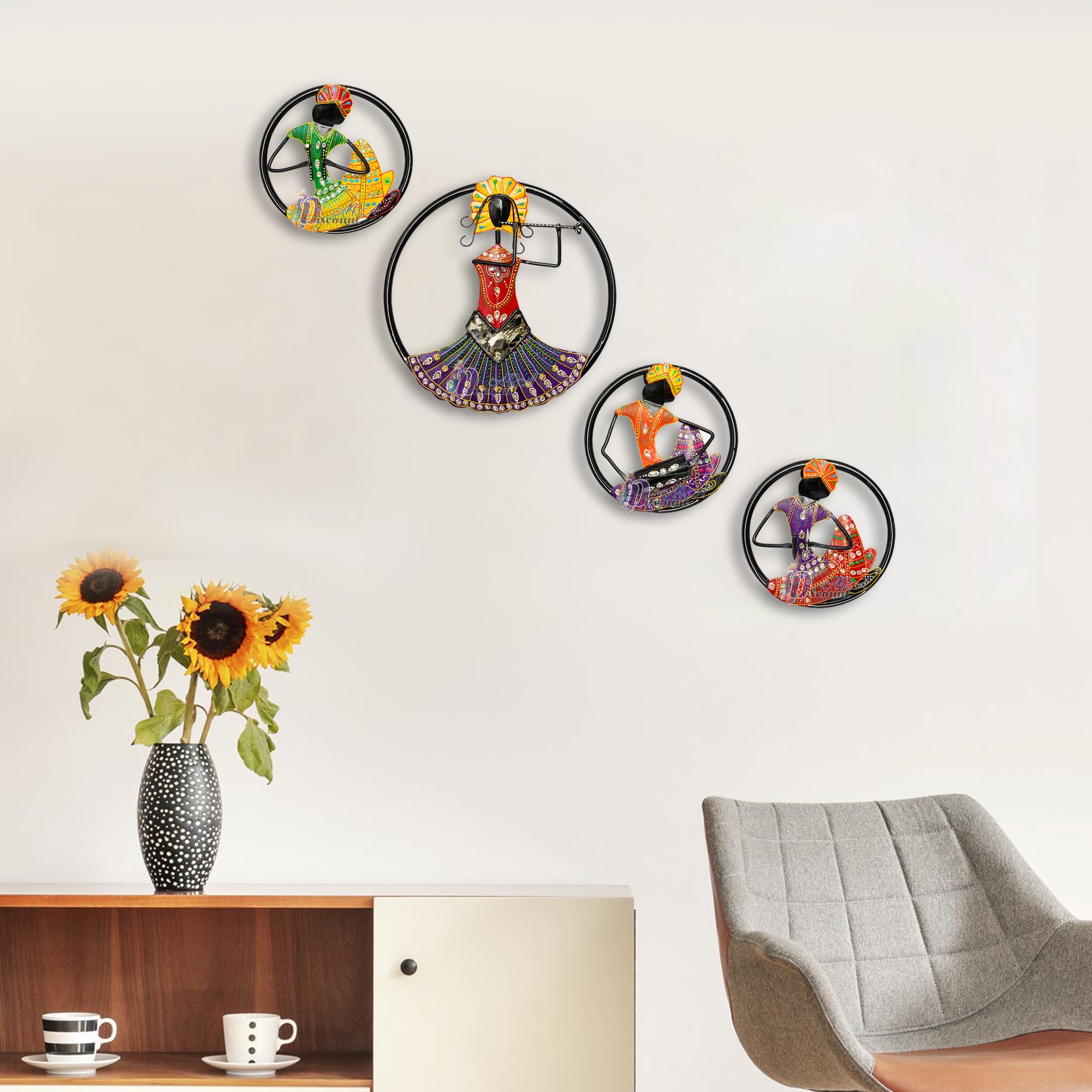 Ring Musician Wall Decor For Living Room / Restaurant Decoration Items / Hotels Wall Decorative Items-2