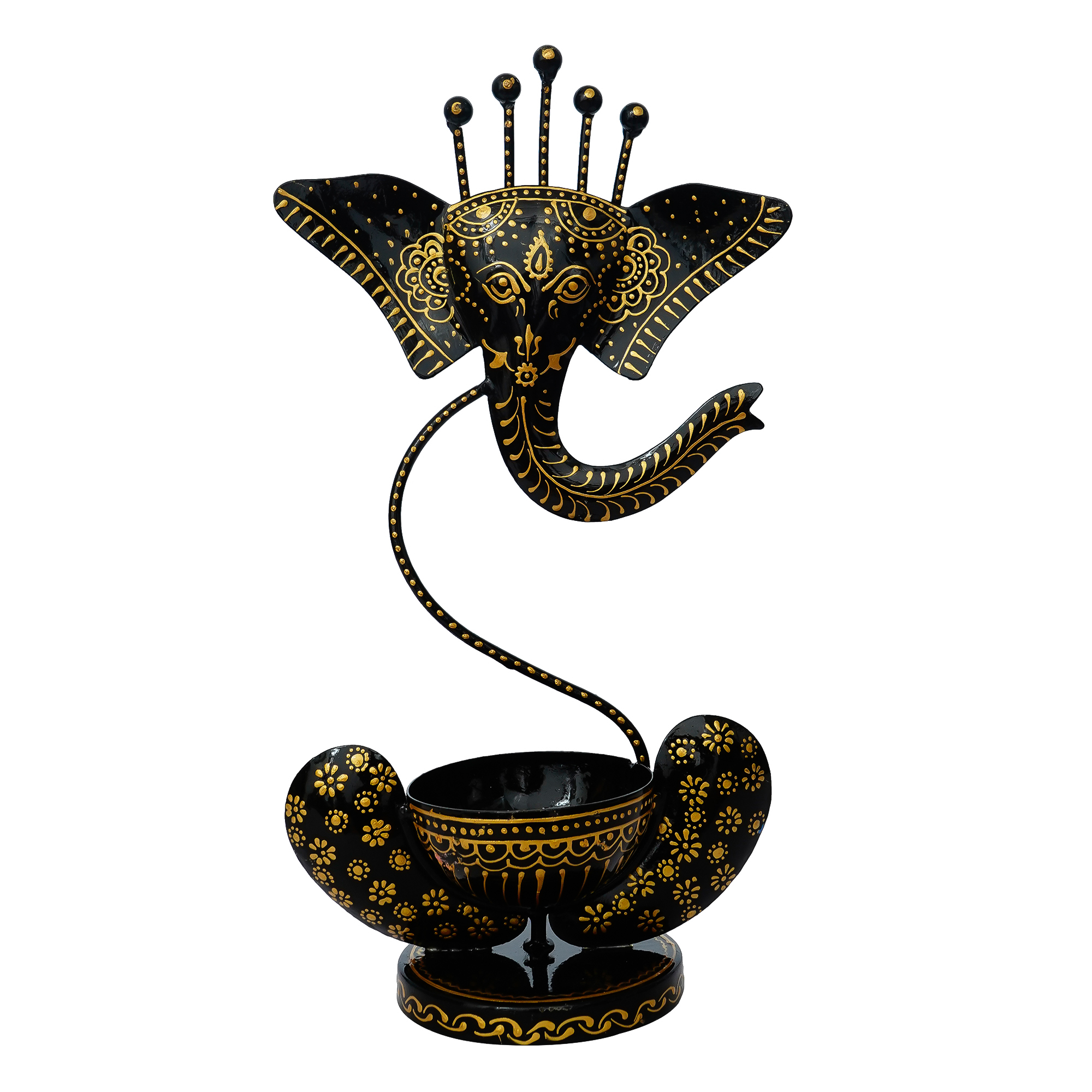 Lord Ganesha Tealight Holder / Ganpati Diya Holder-2