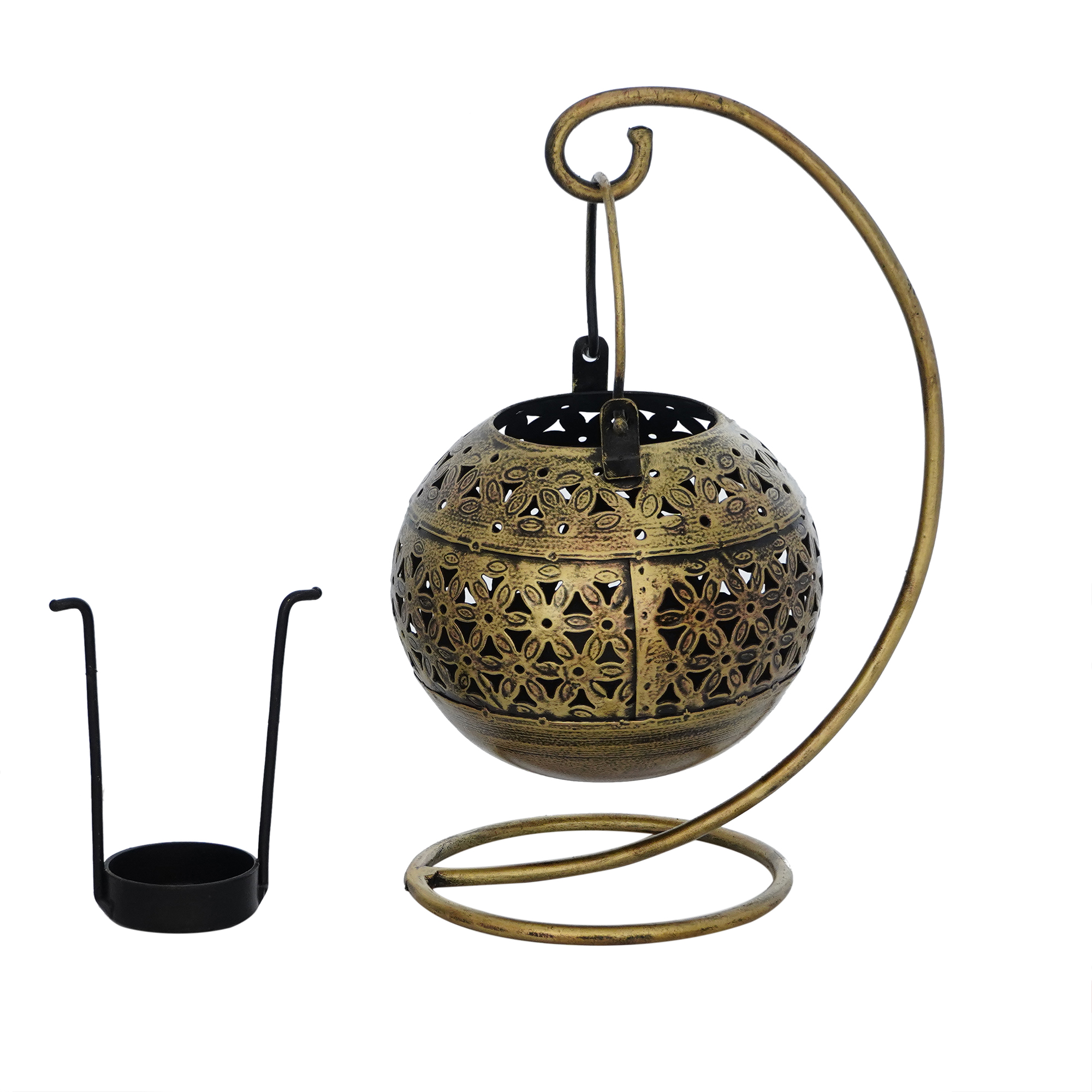 Antique Lota Stand Tealight Candle Holder For Home Decoration / Restaurant Decorative Items-4