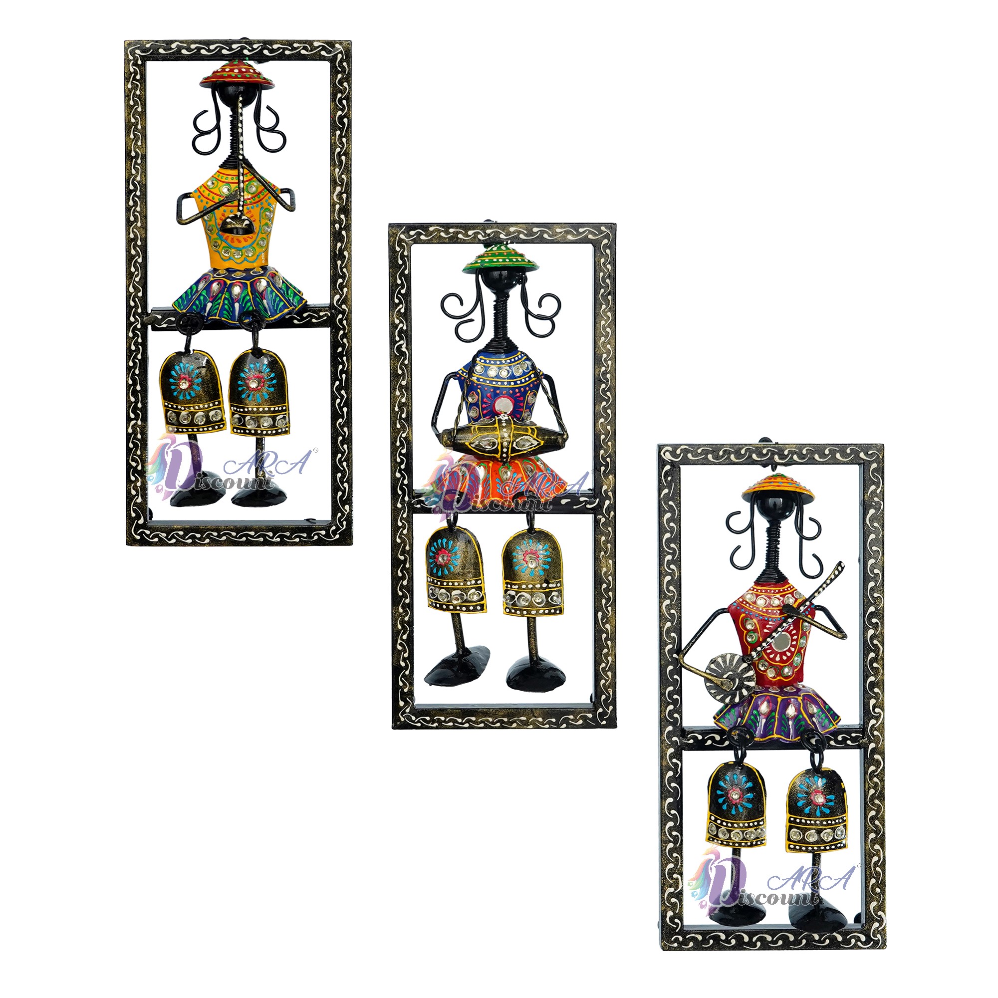 Musician Doll Wall Decor Items For Living Room / Iron Wall Decoration Items-2