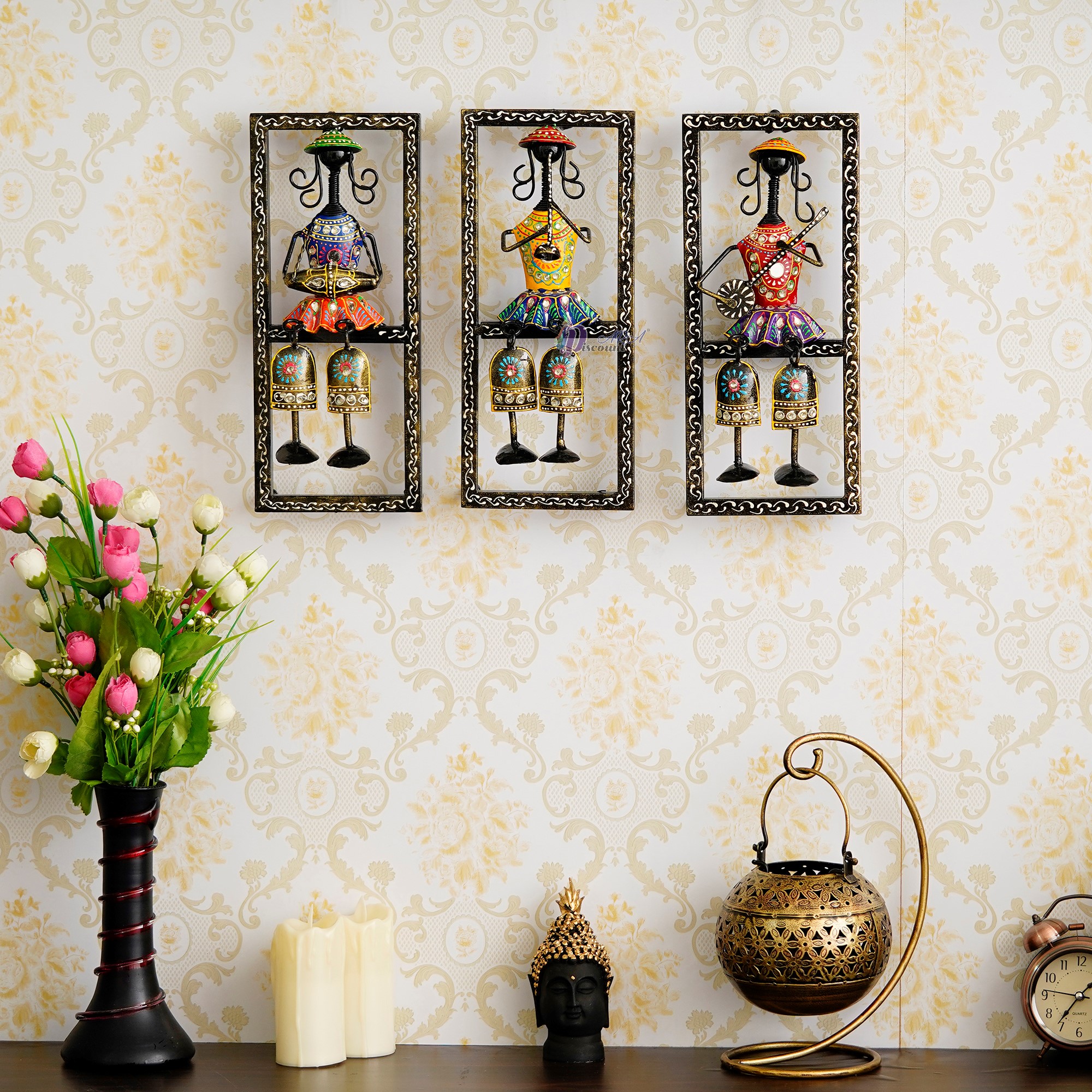 Musician Doll Wall Decor Items For Living Room / Iron Wall Decoration Items-4