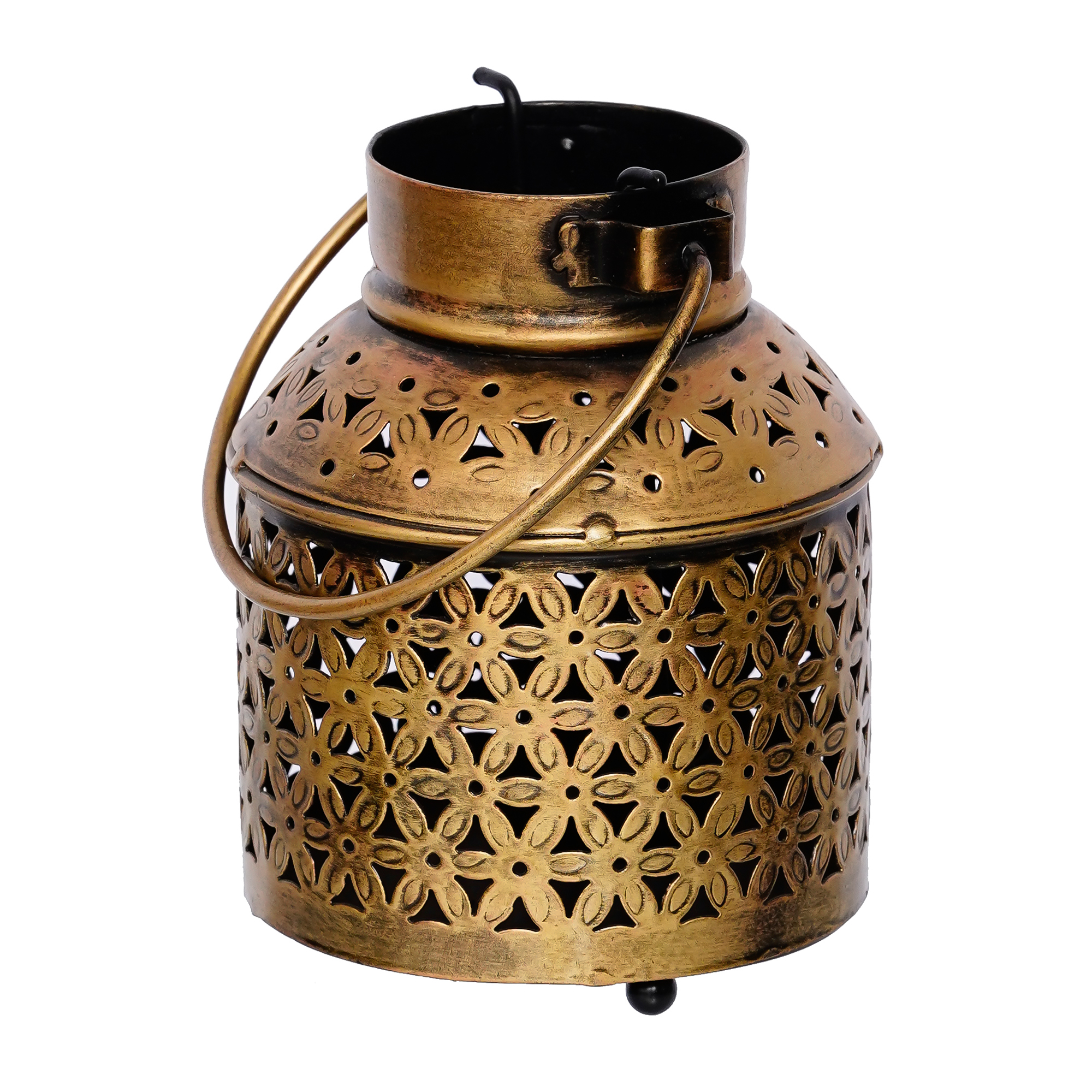 Antique Small Milk Burni Tealight Candle Holder / Dhoop Stand For Home Decoration-2