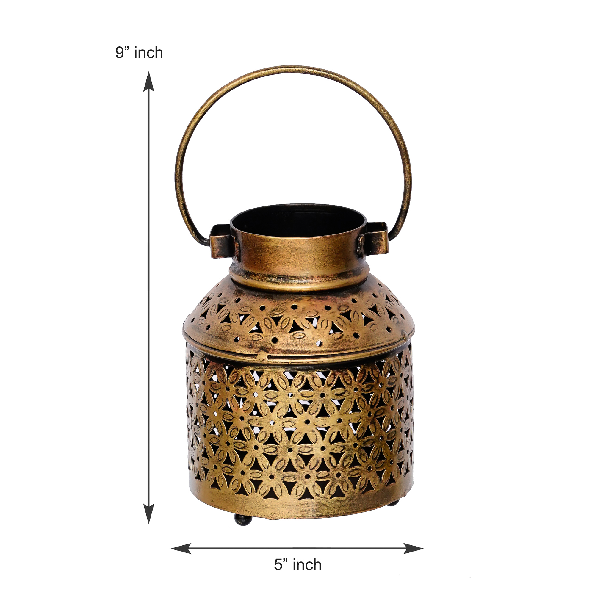 Antique Small Milk Burni Tealight Candle Holder / Dhoop Stand For Home Decoration-4