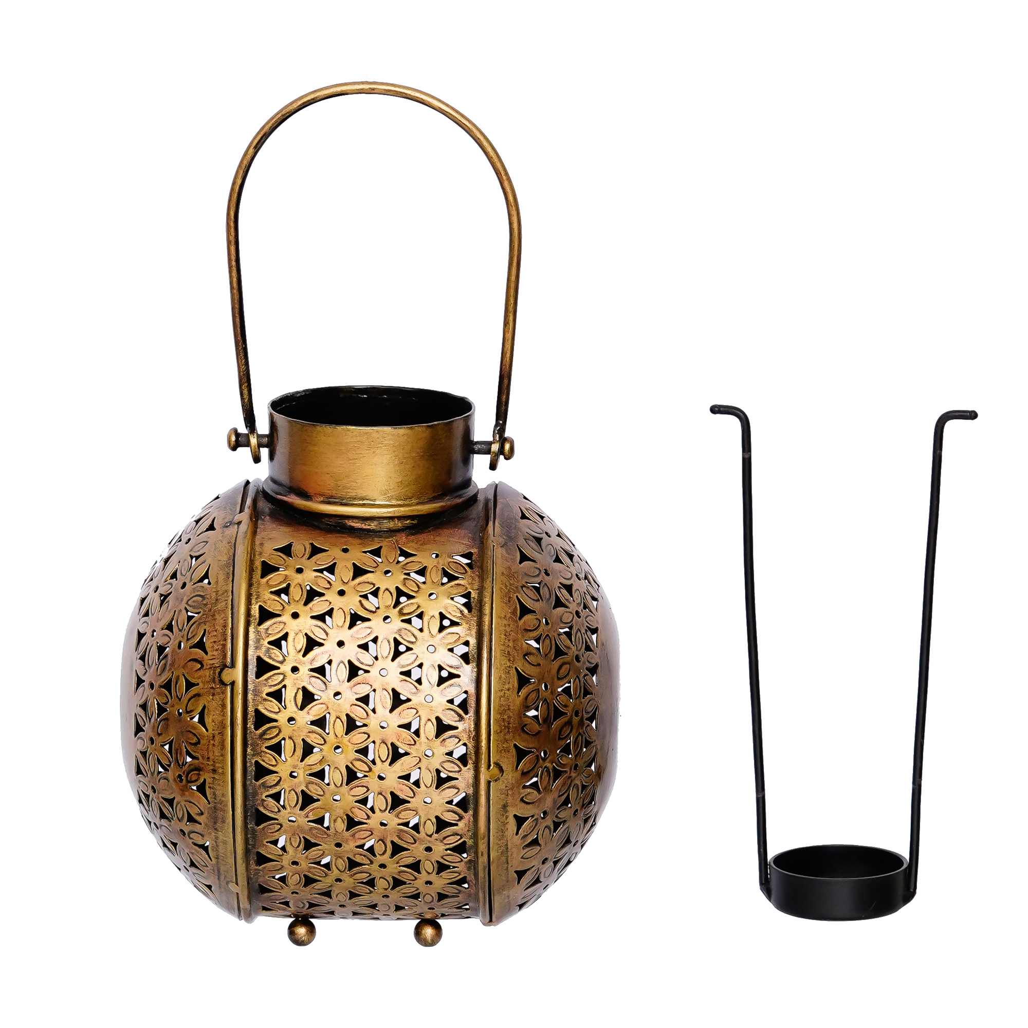 Antique Tealight Candle Holder For Home Decoration / Living Room Decorative Items-4