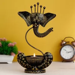 Lord Ganesha Tealight Holder / Ganpati Diya Holder